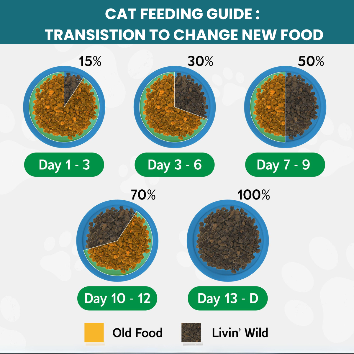 LIVIN' WILD Natural CAT Food|Ocean Salmon Bounty|Salmon Recipe|450g & 1.8kg