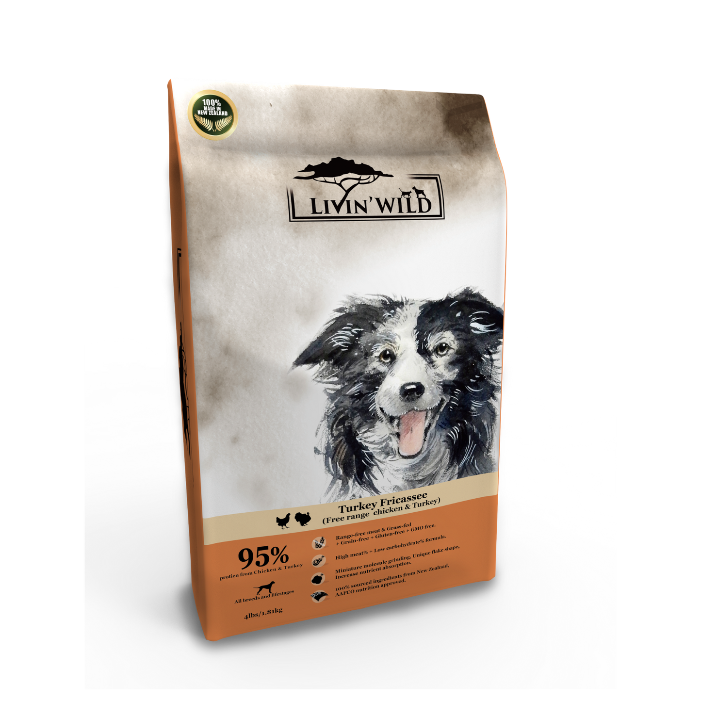 Livin' Wild Dog 雞肉火雞 1.8 公斤